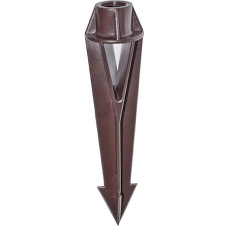 Intense Plastic Female Heavy Duty Ground Spike, Black - 8.75 x 1.98 x 1.98 in. IN2563030